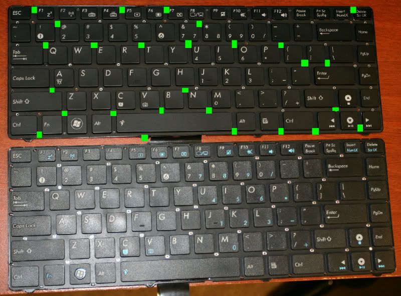 Tutorial How to install LED backlit keyboard to Asus U36 NotebookReview